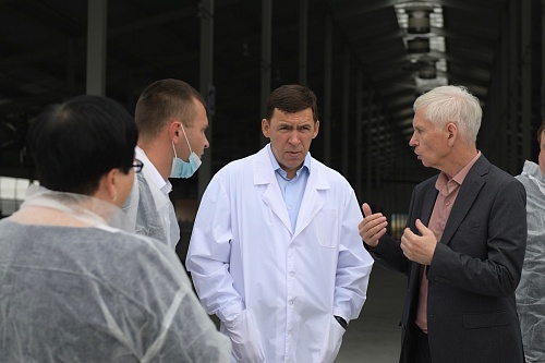The new livestock complex in the Irbitsky urban district was highly appreciated by the Governor of the Region Evgeny Kuyvashev